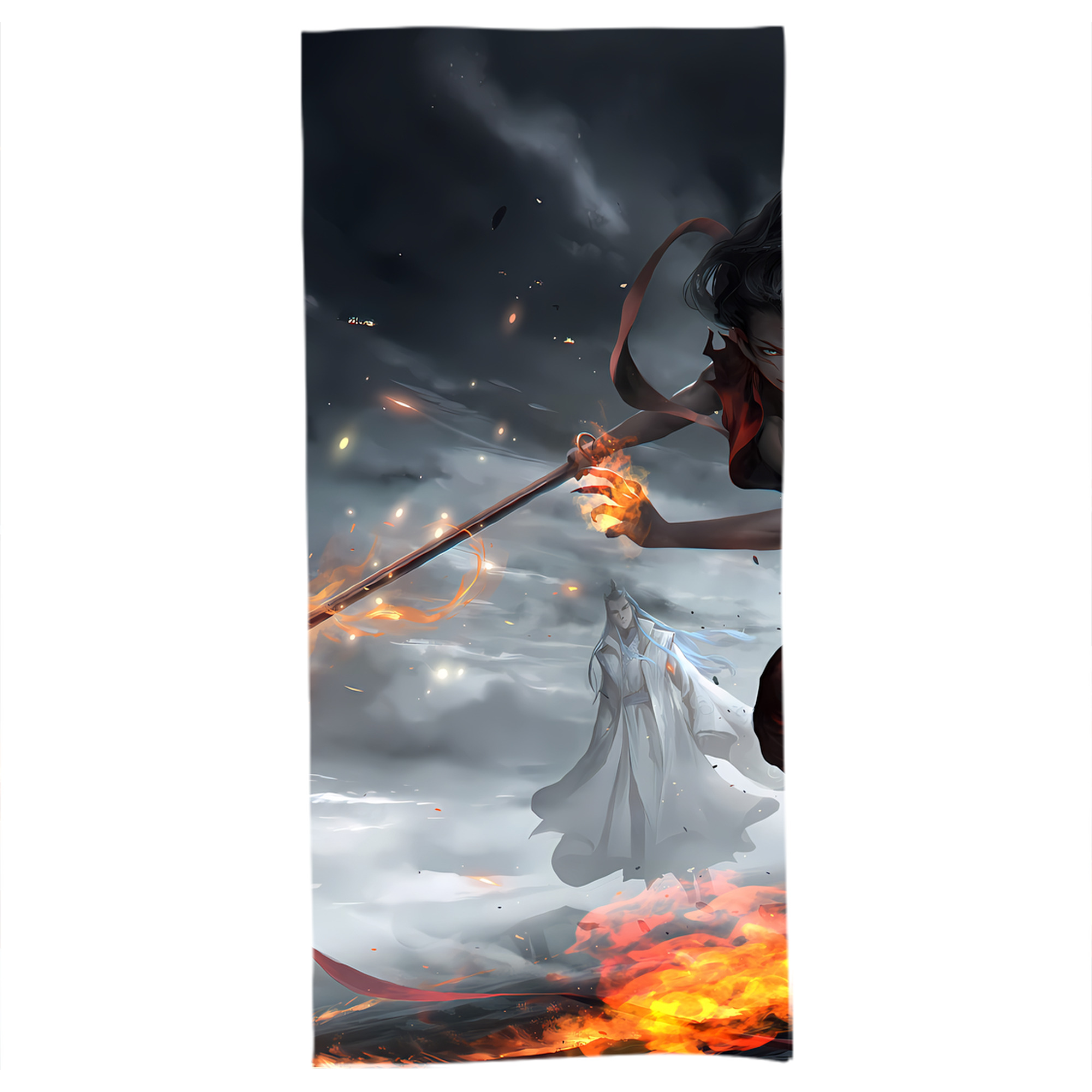 （画像用） Ne Zha 2 ナタ 魔童の大暴れ 大判バスタオル 70×140cm 吸水速乾 柔らかい肌触り