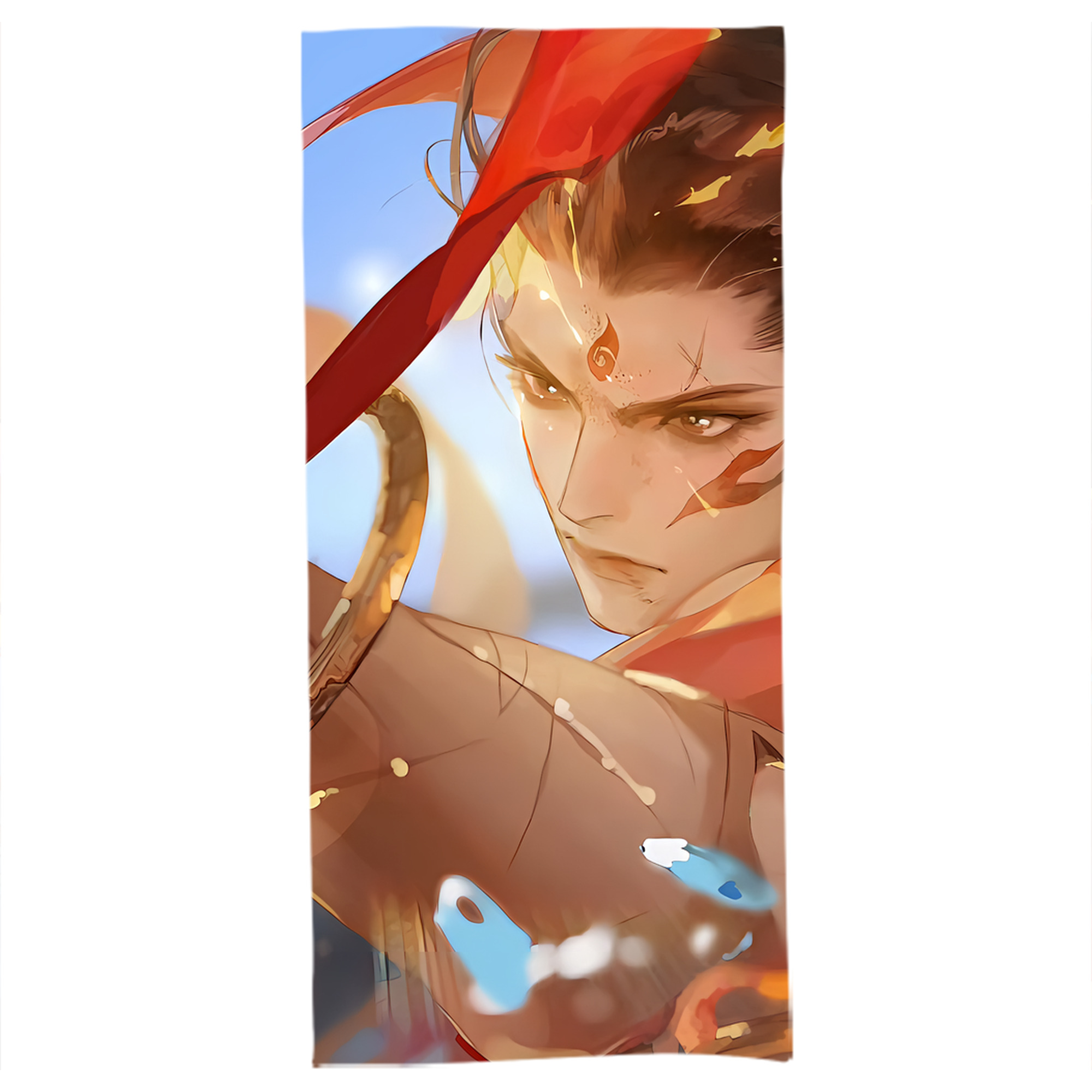 （画像用） Ne Zha 2 ナタ 魔童の大暴れ 大判バスタオル 70×140cm 吸水速乾 柔らかい肌触り