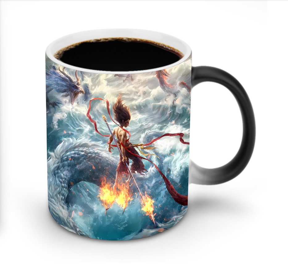 （画像用） Ne Zha 2 ナタ 魔童の大暴れ 温度変色マグカップ
