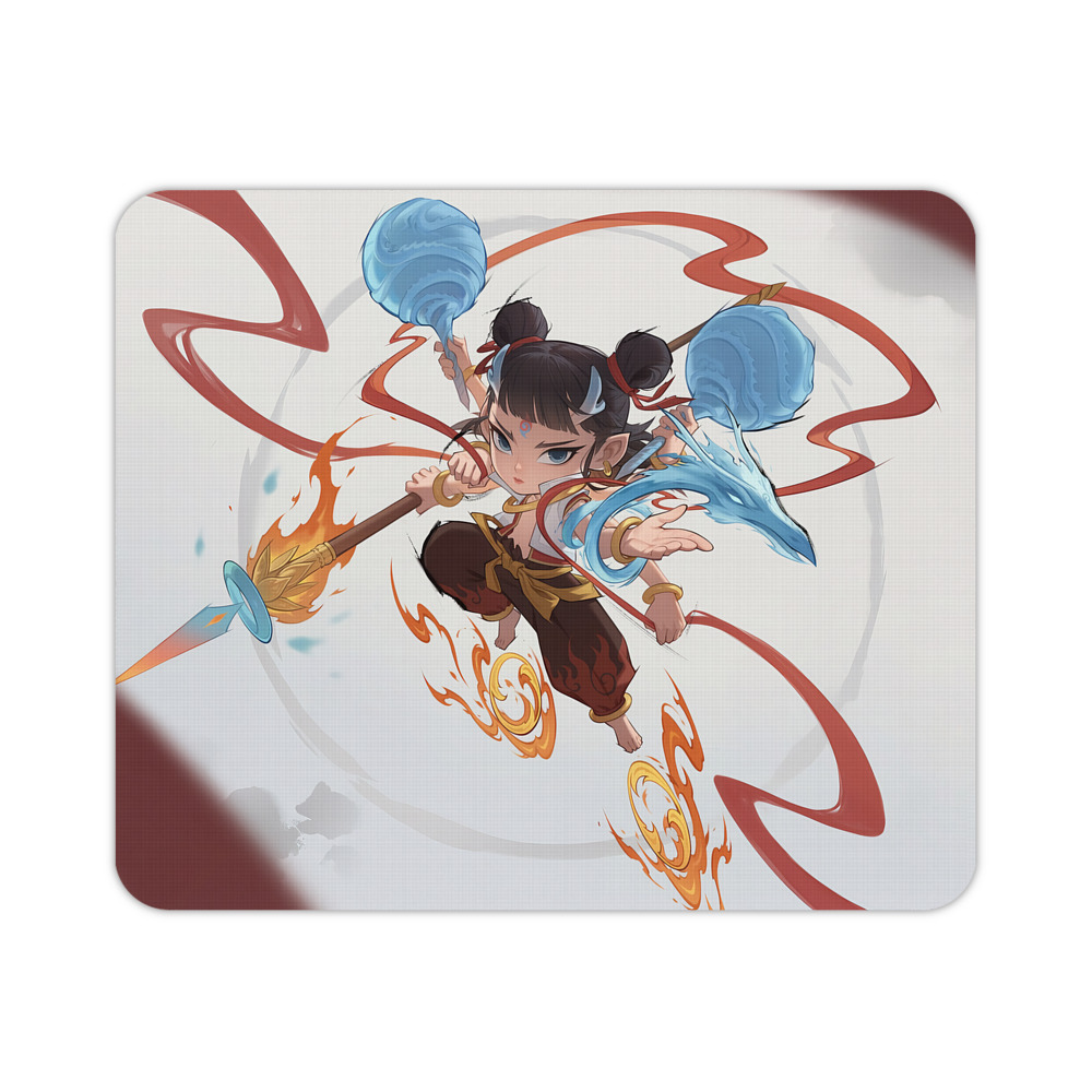 （画像用） Ne Zha 2 ナタ 魔童の大暴れ マウスパッド ステッチ加工 ラバー素材 防水 滑り止め 超薄型 ゲーミング/オフィス対応