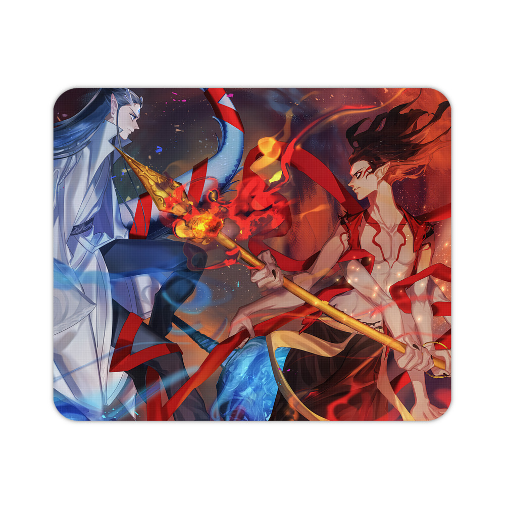 （画像用） Ne Zha 2 ナタ 魔童の大暴れ マウスパッド ステッチ加工 ラバー素材 防水 滑り止め 超薄型 ゲーミング/オフィス対応