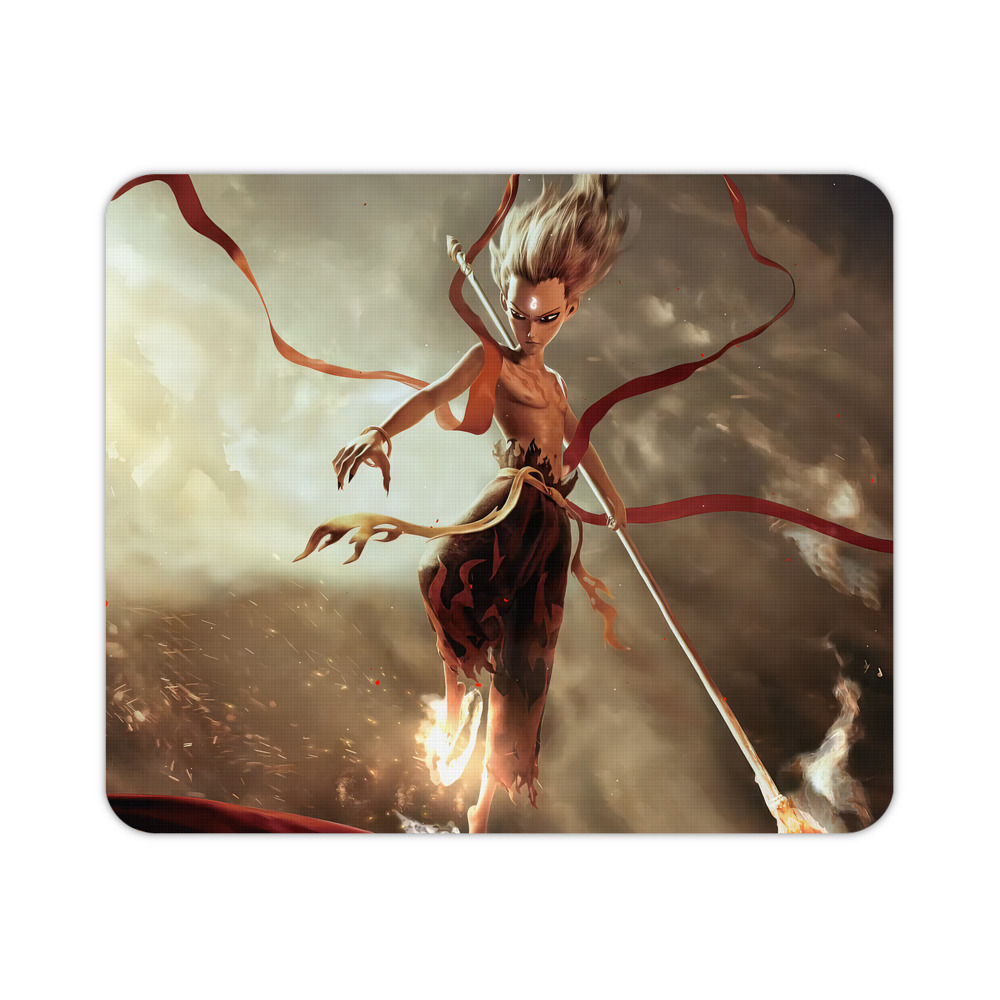 （画像用） Ne Zha 2 ナタ 魔童の大暴れ マウスパッド ステッチ加工 ラバー素材 防水 滑り止め 超薄型 ゲーミング/オフィス対応