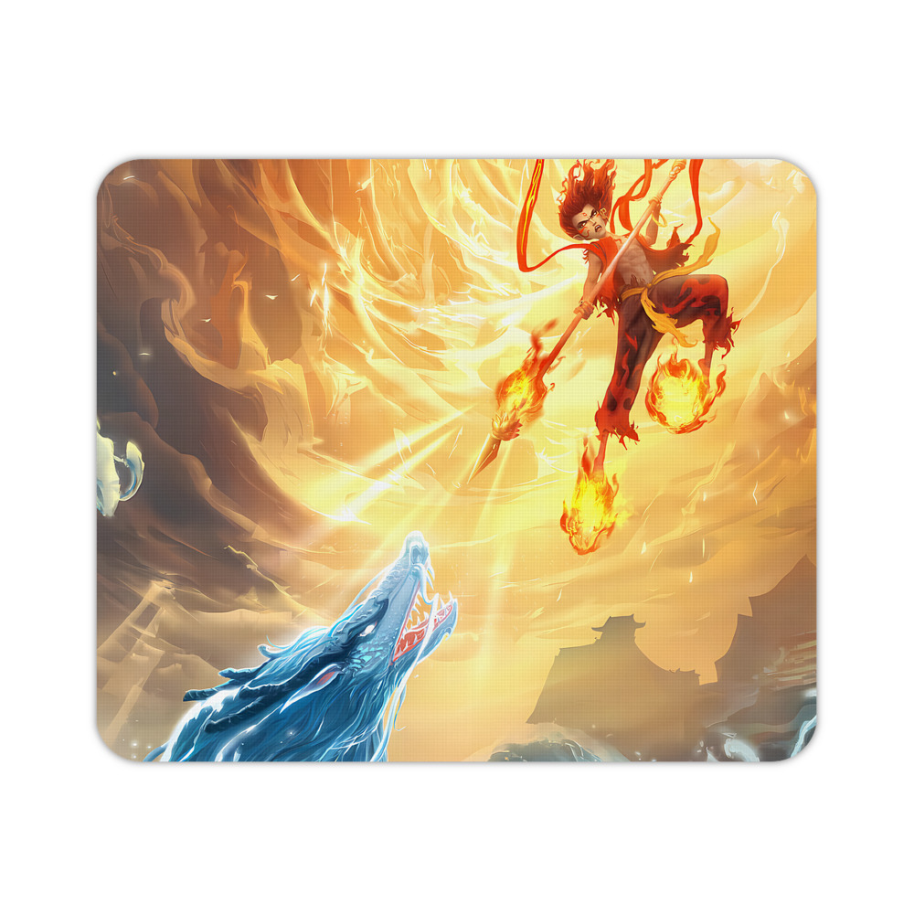 （画像用） Ne Zha 2 ナタ 魔童の大暴れ マウスパッド ステッチ加工 ラバー素材 防水 滑り止め 超薄型 ゲーミング/オフィス対応