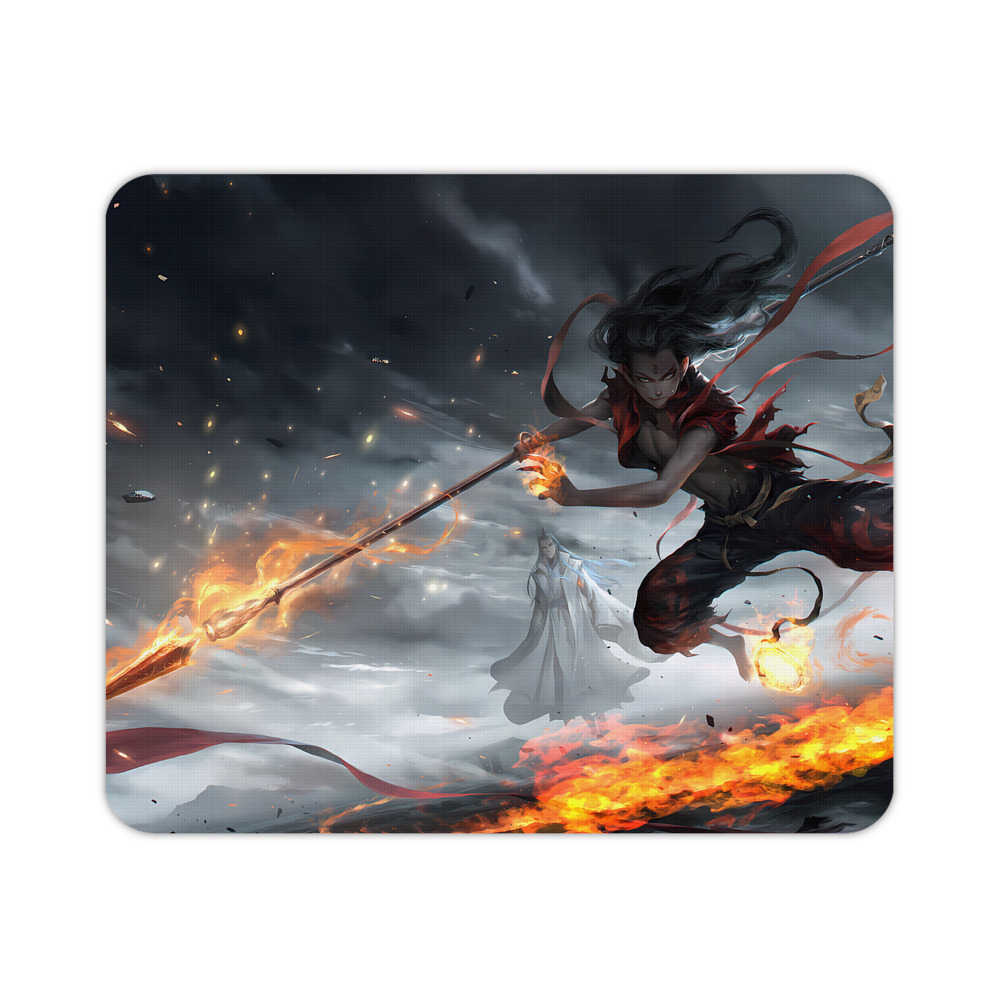 （画像用） Ne Zha 2 ナタ 魔童の大暴れ マウスパッド ステッチ加工 ラバー素材 防水 滑り止め 超薄型 ゲーミング/オフィス対応