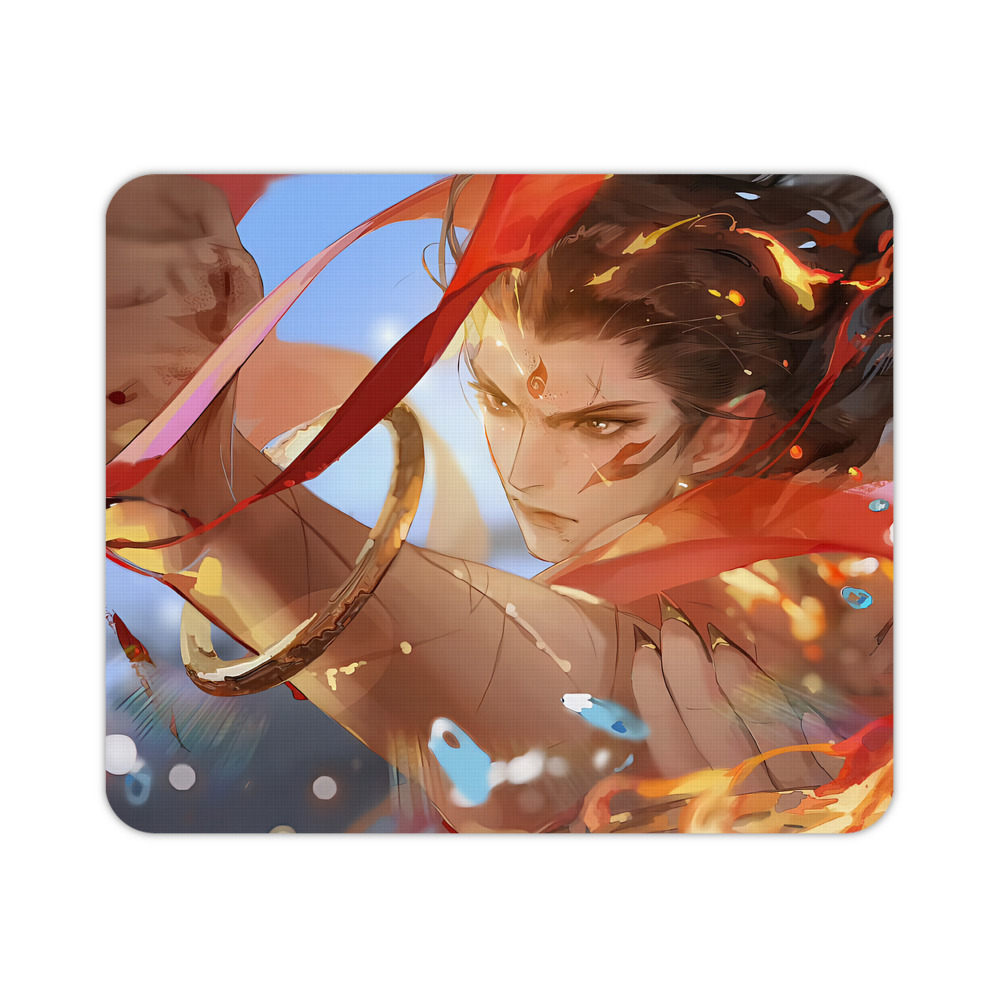 （画像用） Ne Zha 2 ナタ 魔童の大暴れ マウスパッド ステッチ加工 ラバー素材 防水 滑り止め 超薄型 ゲーミング/オフィス対応