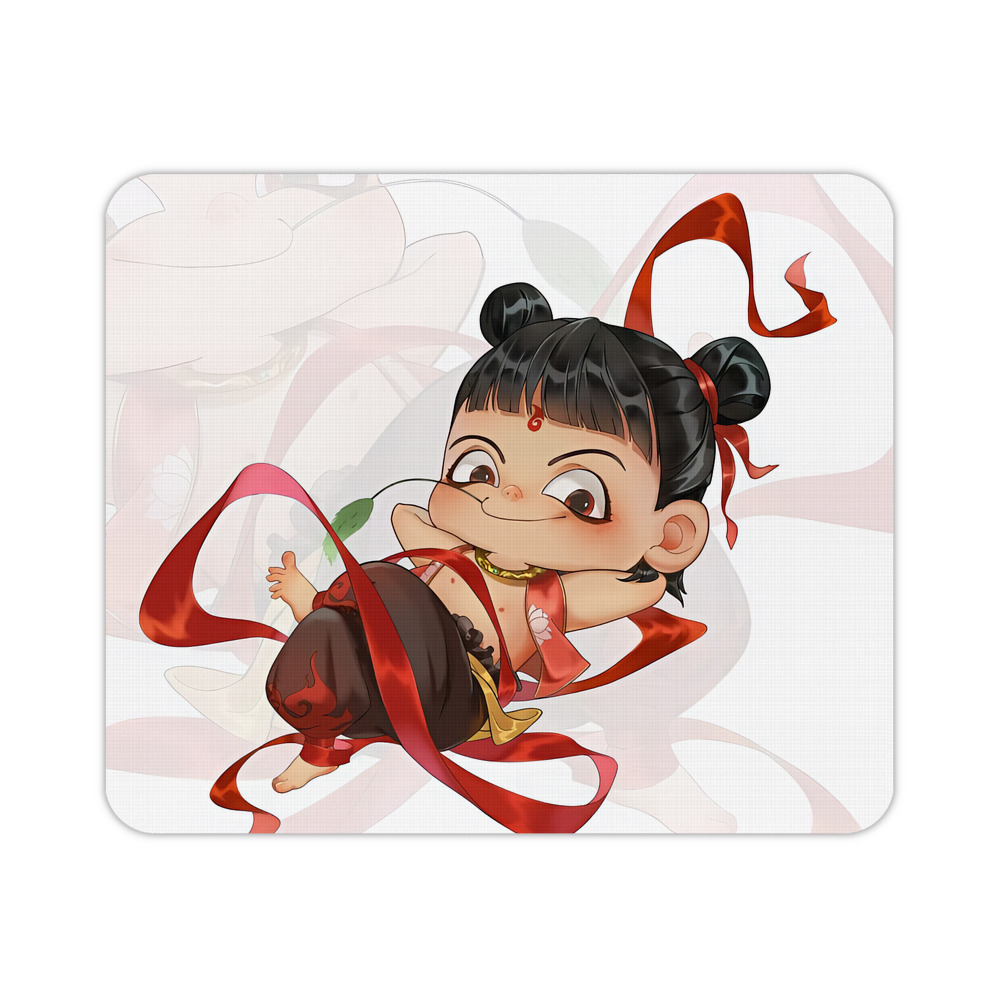 （画像用） Ne Zha 2 ナタ 魔童の大暴れ マウスパッド ステッチ加工 ラバー素材 防水 滑り止め 超薄型 ゲーミング/オフィス対応