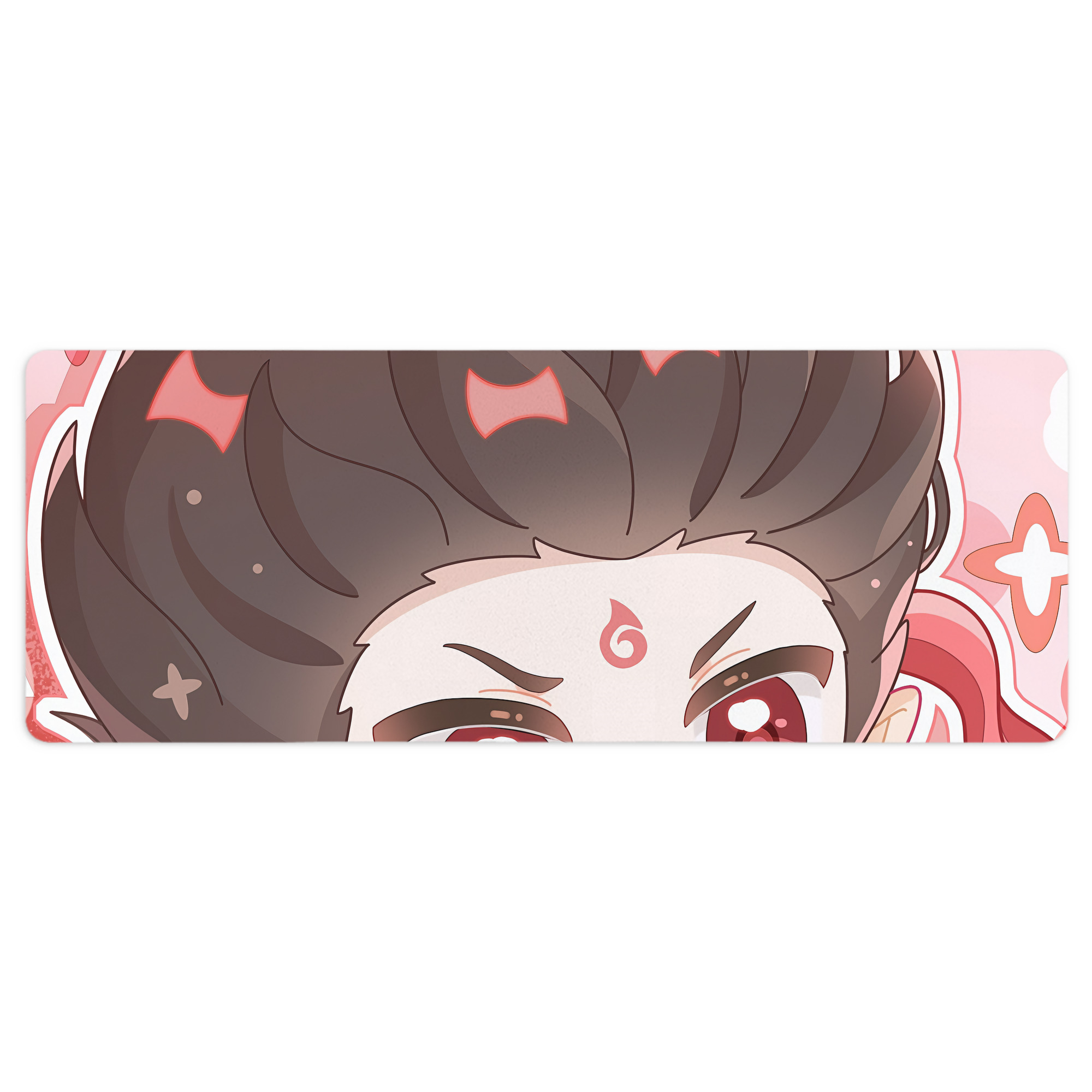 （画像用） Ne Zha 2 ナタ 魔童の大暴れ ステッチ加工 大判デスクマット／滑り止めマウスパッド