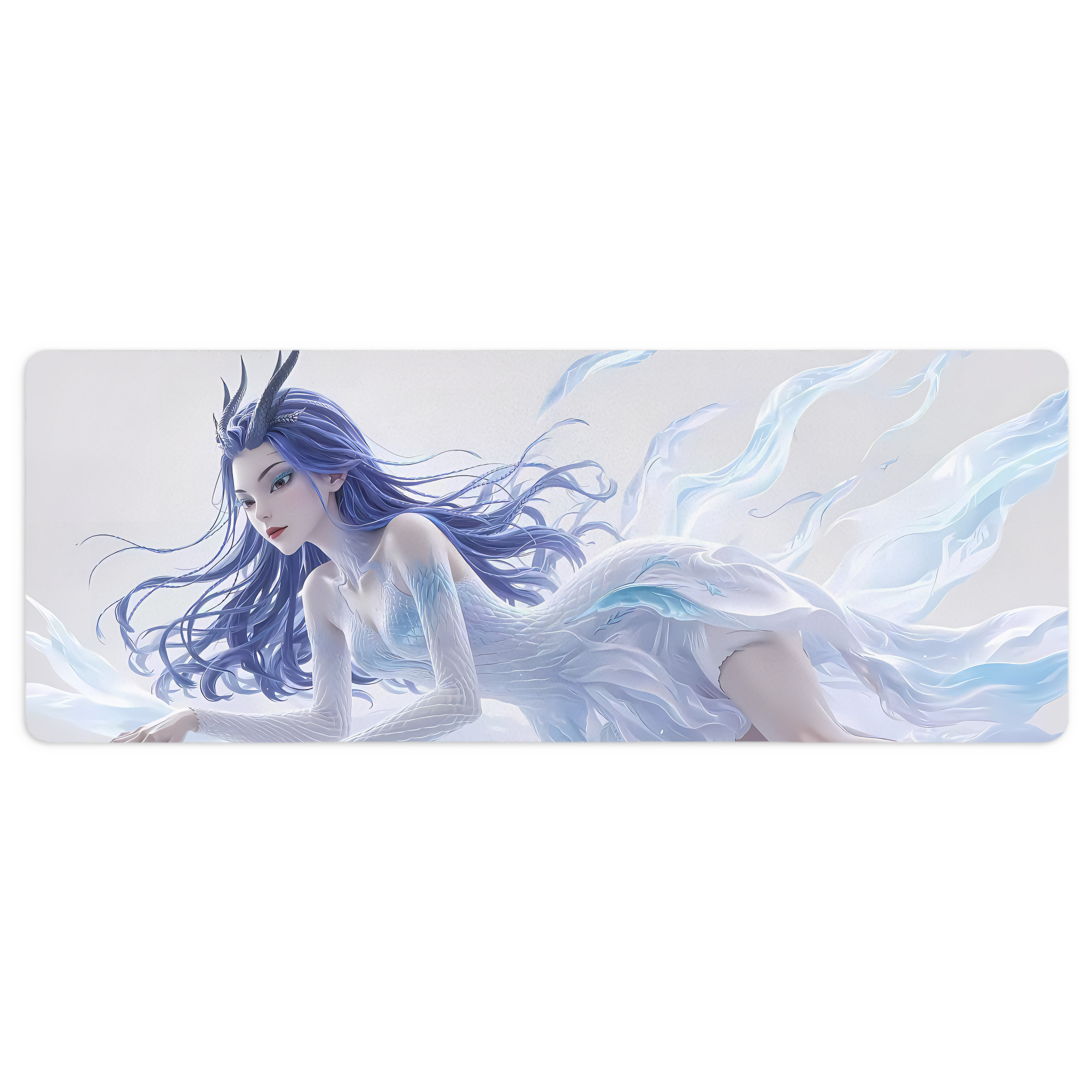 （画像用） Ne Zha 2 ナタ 魔童の大暴れ ステッチ加工 大判デスクマット／滑り止めマウスパッド
