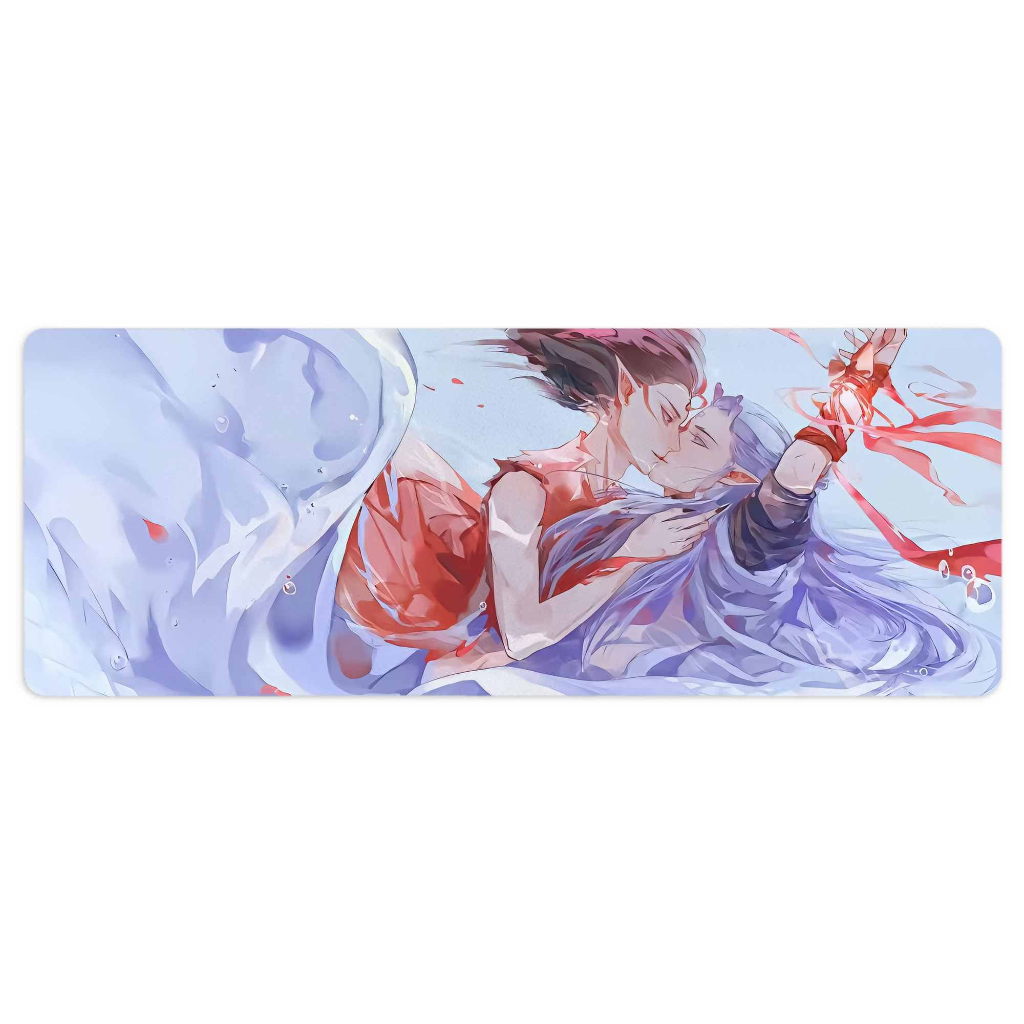 （画像用） Ne Zha 2 ナタ 魔童の大暴れ ステッチ加工 大判デスクマット／滑り止めマウスパッド