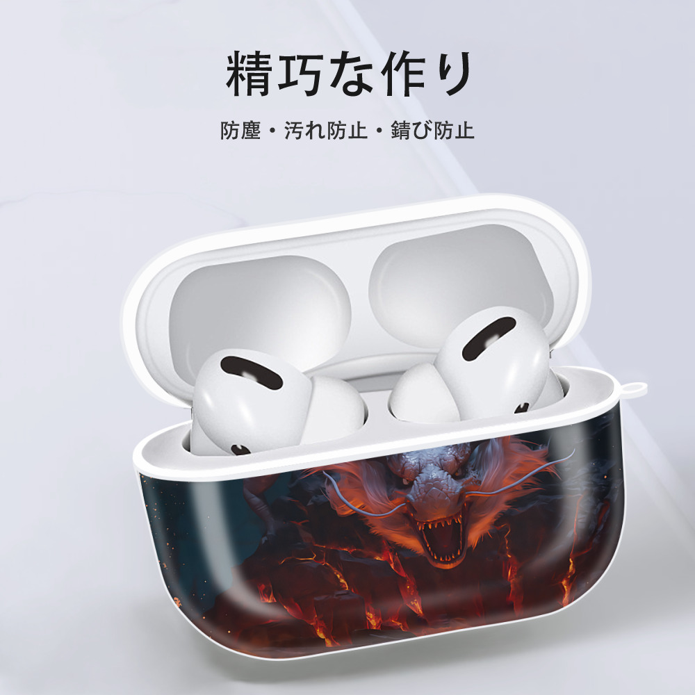Ne Zha 2 ナタ 魔童の大暴れ 【AirPods Pro用】ハードシェル保護ケース 耐衝撃・防指紋・カラビナ付き商品仕様