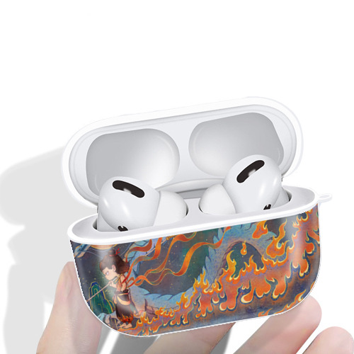 Ne Zha 2 ナタ 魔童の大暴れ 【AirPods Pro用】ハードシェル保護ケース 耐衝撃・防指紋・カラビナ付き商品仕様