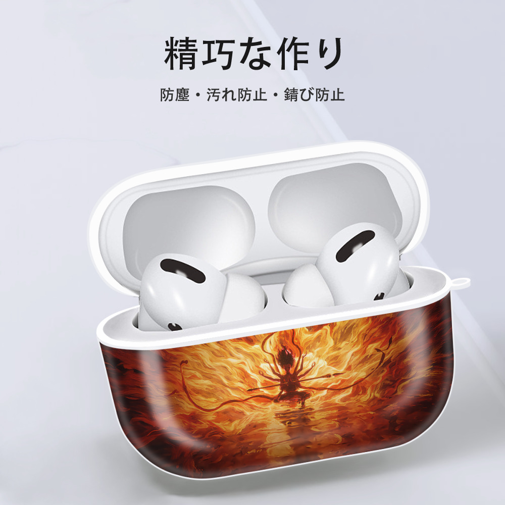 Ne Zha 2 ナタ 魔童の大暴れ 【AirPods Pro用】ハードシェル保護ケース 耐衝撃・防指紋・カラビナ付き商品仕様