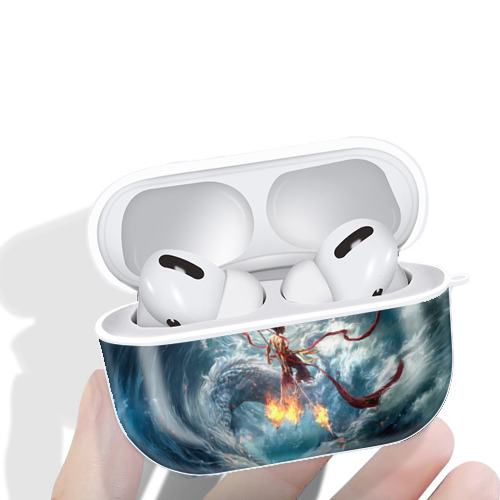 Ne Zha 2 ナタ 魔童の大暴れ 【AirPods Pro用】ハードシェル保護ケース 耐衝撃・防指紋・カラビナ付き商品仕様
