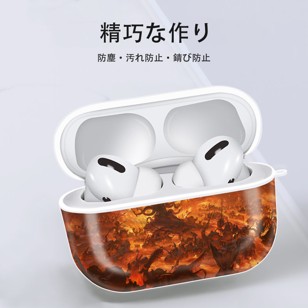Ne Zha 2 ナタ 魔童の大暴れ 【AirPods Pro用】ハードシェル保護ケース 耐衝撃・防指紋・カラビナ付き商品仕様