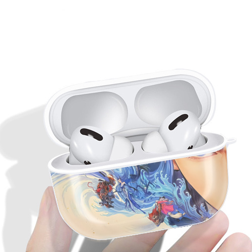 Ne Zha 2 ナタ 魔童の大暴れ 【AirPods Pro用】ハードシェル保護ケース 耐衝撃・防指紋・カラビナ付き商品仕様