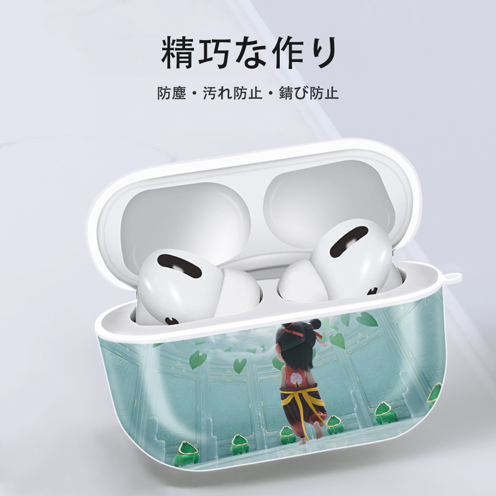 Ne Zha 2 ナタ 魔童の大暴れ 【AirPods Pro用】ハードシェル保護ケース 耐衝撃・防指紋・カラビナ付き商品仕様