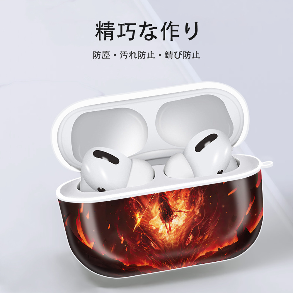 Ne Zha 2 ナタ 魔童の大暴れ 【AirPods Pro用】ハードシェル保護ケース 耐衝撃・防指紋・カラビナ付き商品仕様
