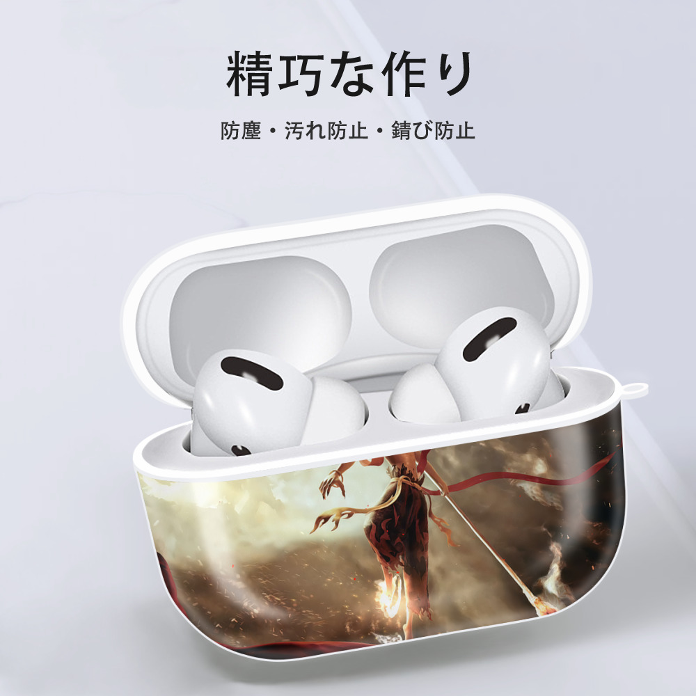Ne Zha 2 ナタ 魔童の大暴れ 【AirPods Pro用】ハードシェル保護ケース 耐衝撃・防指紋・カラビナ付き商品仕様