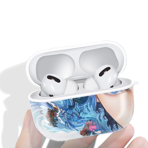 Ne Zha 2 ナタ 魔童の大暴れ 【AirPods Pro用】ハードシェル保護ケース 耐衝撃・防指紋・カラビナ付き商品仕様
