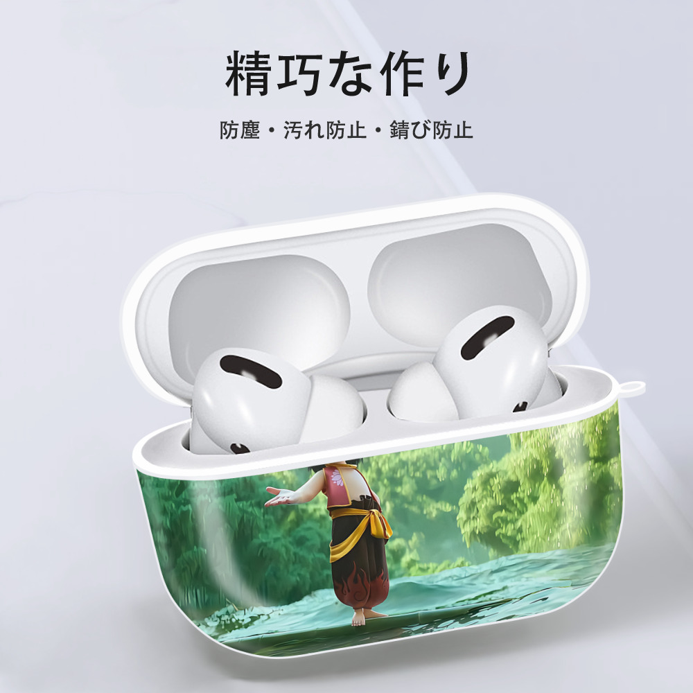Ne Zha 2 ナタ 魔童の大暴れ 【AirPods Pro用】ハードシェル保護ケース 耐衝撃・防指紋・カラビナ付き商品仕様