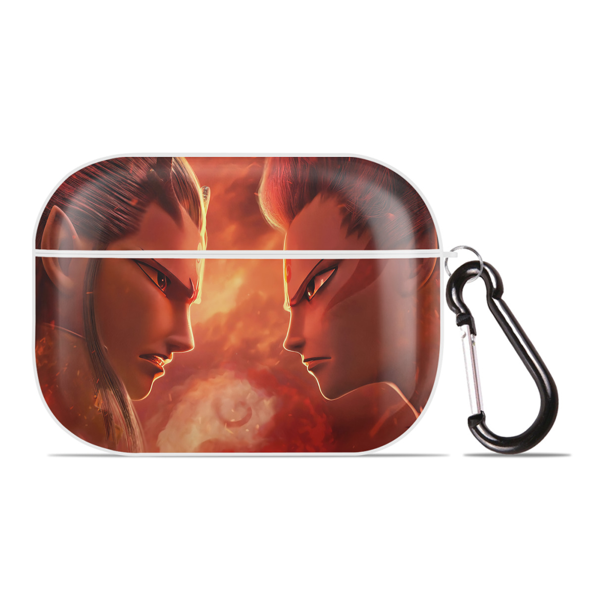 （画像用） Ne Zha 2 ナタ 魔童の大暴れ 【AirPods Pro用】ハードシェル保護ケース 耐衝撃・防指紋・カラビナ付き商品仕様
