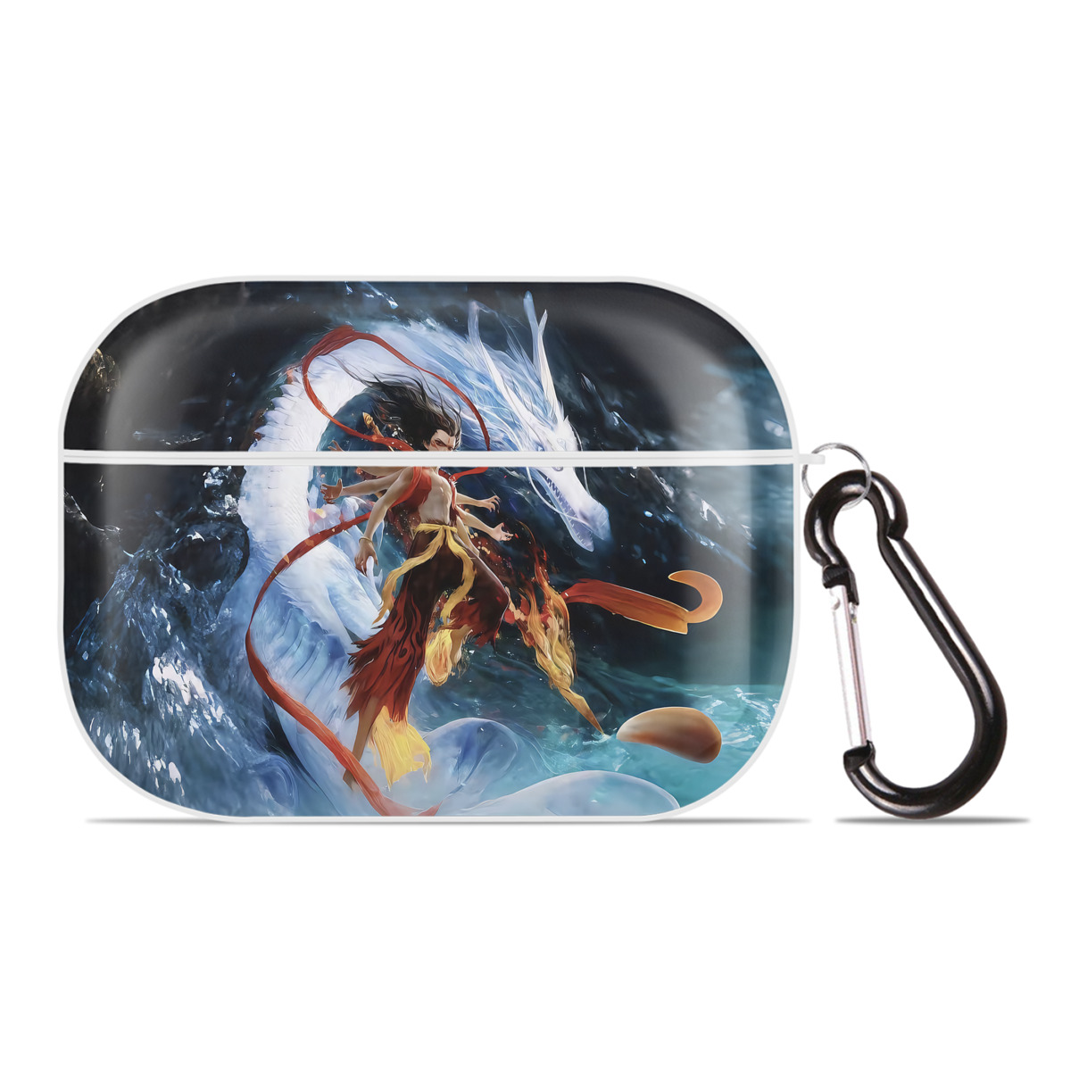 （画像用） Ne Zha 2 ナタ 魔童の大暴れ 【AirPods Pro用】ハードシェル保護ケース 耐衝撃・防指紋・カラビナ付き商品仕様