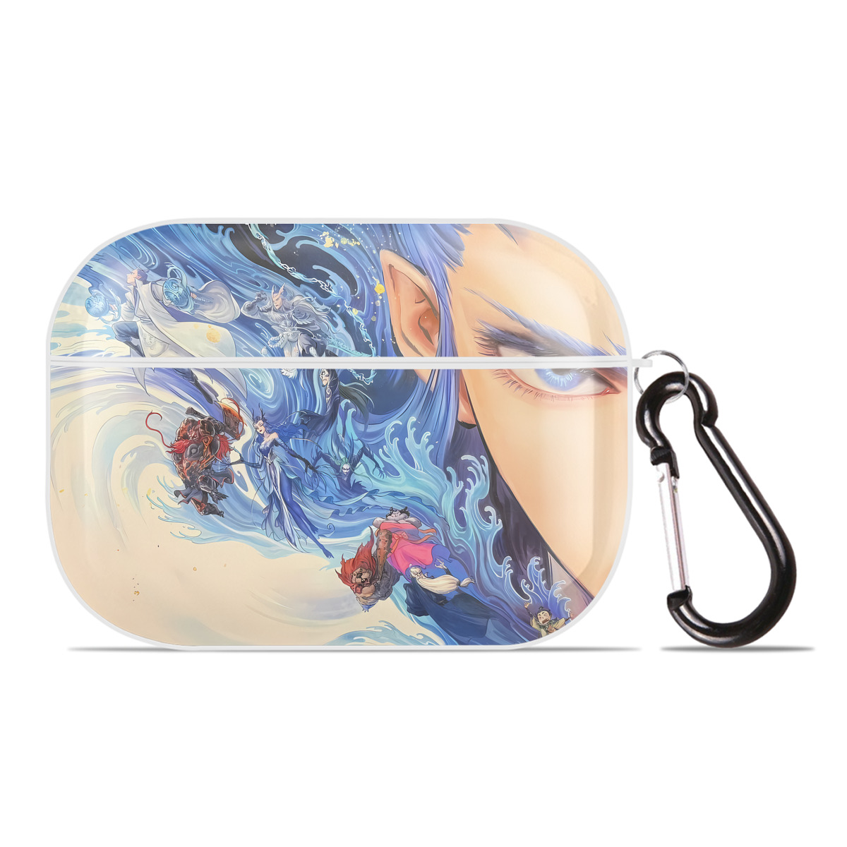 （画像用） Ne Zha 2 ナタ 魔童の大暴れ 【AirPods Pro用】ハードシェル保護ケース 耐衝撃・防指紋・カラビナ付き商品仕様