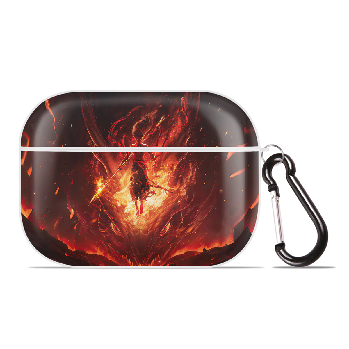 （画像用） Ne Zha 2 ナタ 魔童の大暴れ 【AirPods Pro用】ハードシェル保護ケース 耐衝撃・防指紋・カラビナ付き商品仕様