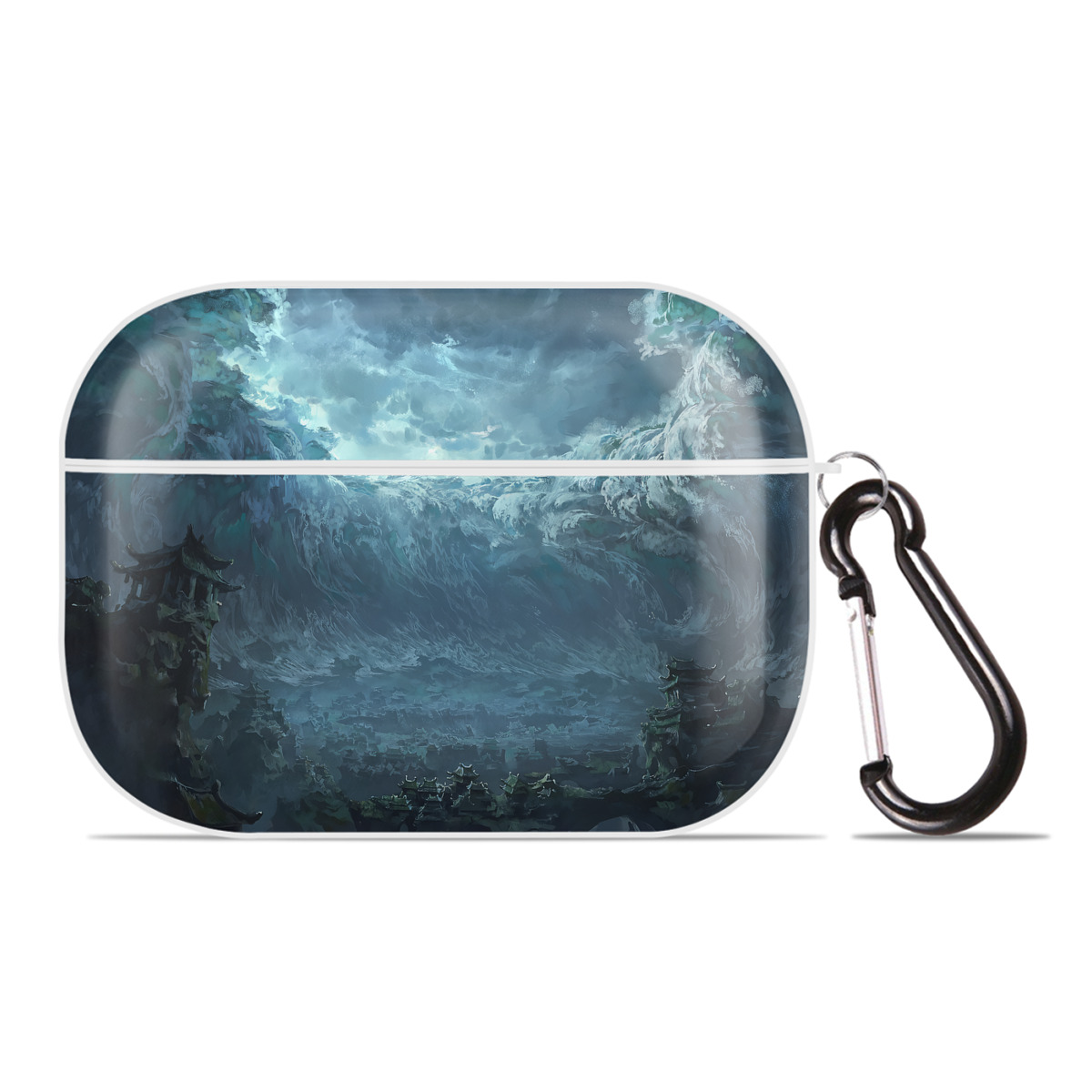 （画像用） Ne Zha 2 ナタ 魔童の大暴れ 【AirPods Pro用】ハードシェル保護ケース 耐衝撃・防指紋・カラビナ付き商品仕様