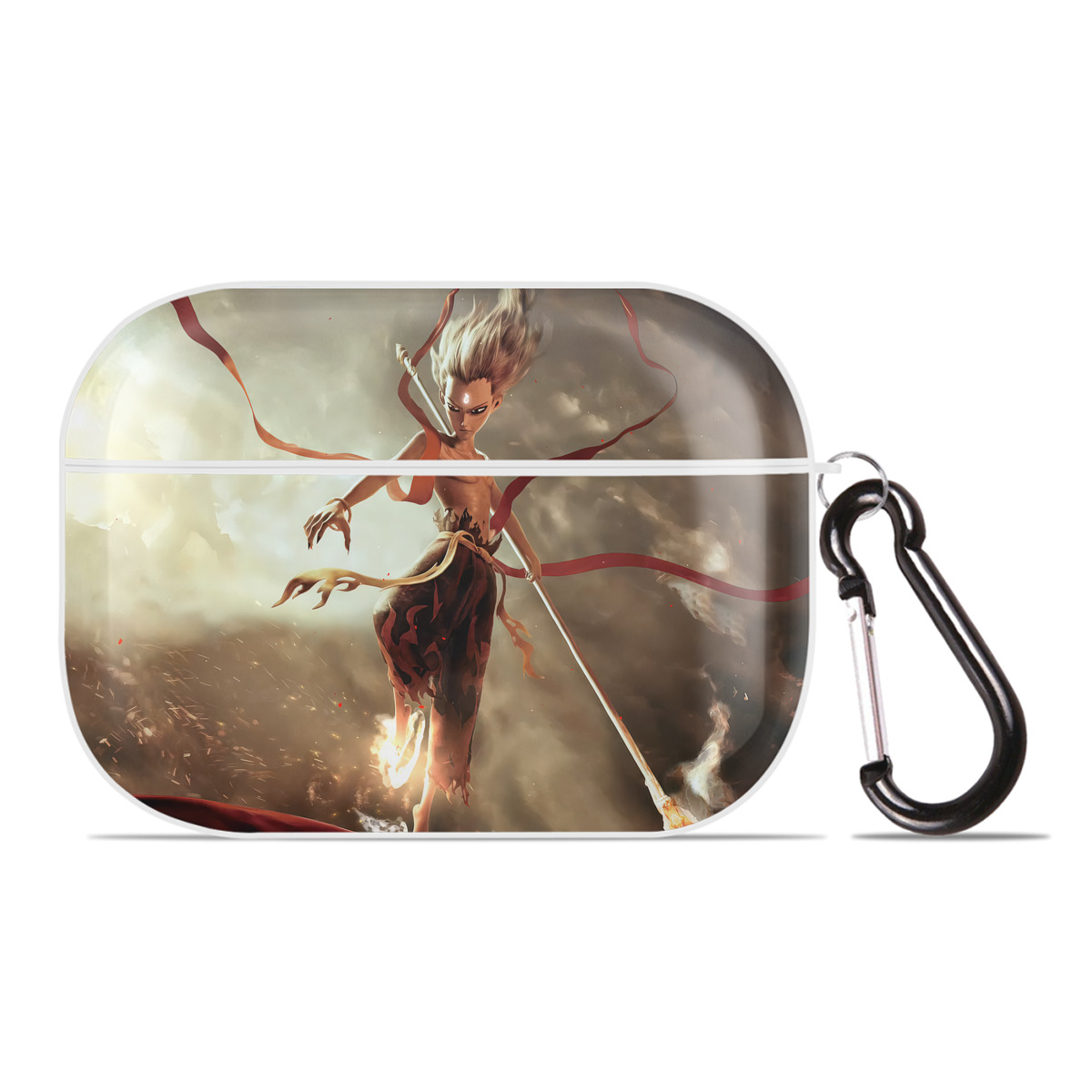 （画像用） Ne Zha 2 ナタ 魔童の大暴れ 【AirPods Pro用】ハードシェル保護ケース 耐衝撃・防指紋・カラビナ付き商品仕様