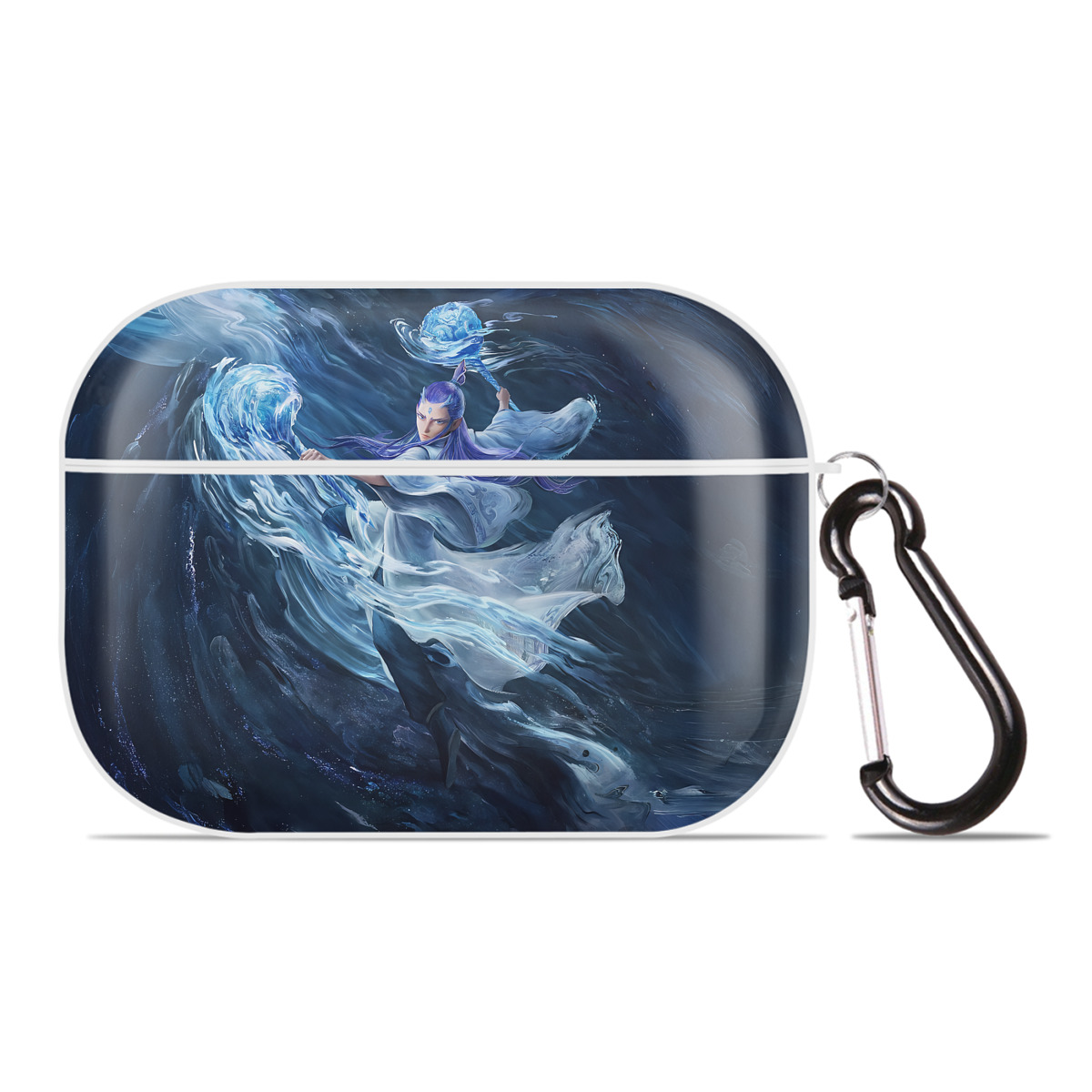 （画像用） Ne Zha 2 ナタ 魔童の大暴れ 【AirPods Pro用】ハードシェル保護ケース 耐衝撃・防指紋・カラビナ付き商品仕様