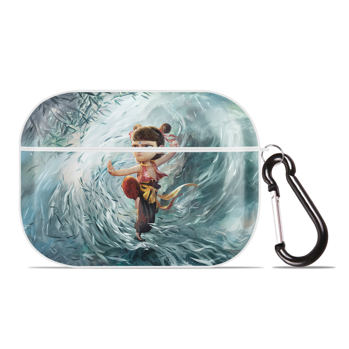 （画像用） Ne Zha 2 ナタ 魔童の大暴れ 【AirPods Pro用】ハードシェル保護ケース 耐衝撃・防指紋・カラビナ付き商品仕様