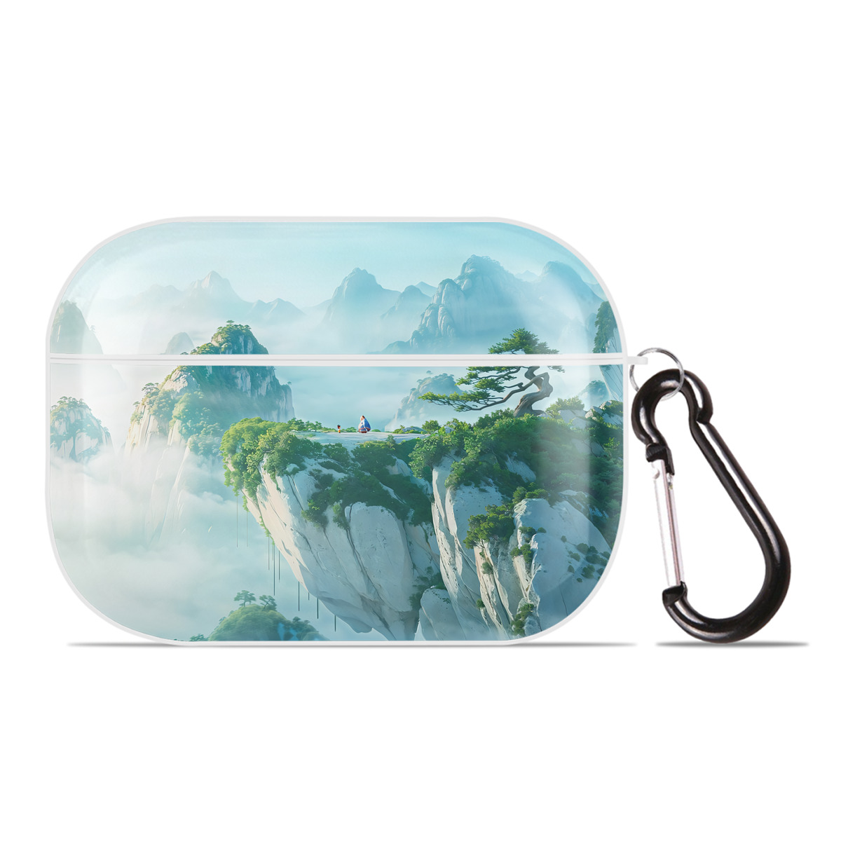 （画像用） Ne Zha 2 ナタ 魔童の大暴れ 【AirPods Pro用】ハードシェル保護ケース 耐衝撃・防指紋・カラビナ付き商品仕様