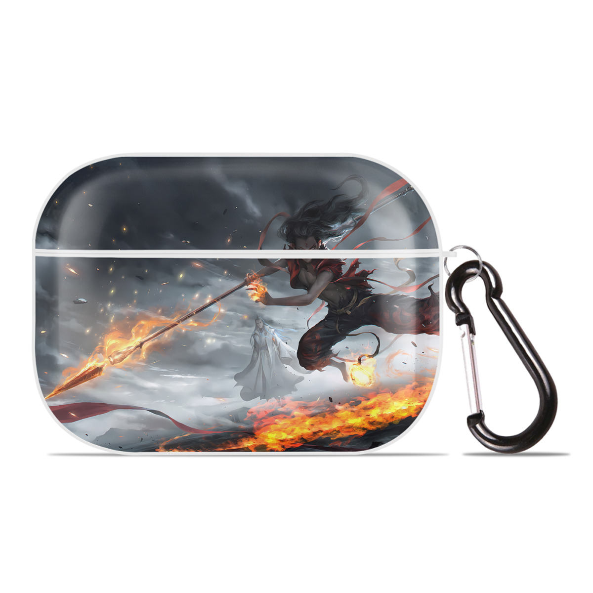 （画像用） Ne Zha 2 ナタ 魔童の大暴れ 【AirPods Pro用】ハードシェル保護ケース 耐衝撃・防指紋・カラビナ付き商品仕様