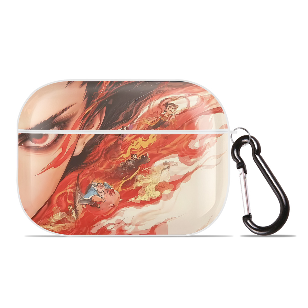（画像用） Ne Zha 2 ナタ 魔童の大暴れ 【AirPods Pro用】ハードシェル保護ケース 耐衝撃・防指紋・カラビナ付き商品仕様