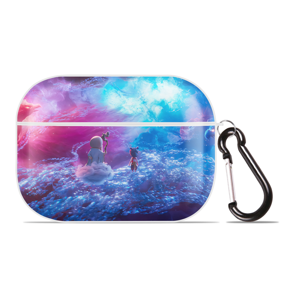 （画像用） Ne Zha 2 ナタ 魔童の大暴れ 【AirPods Pro用】ハードシェル保護ケース 耐衝撃・防指紋・カラビナ付き商品仕様
