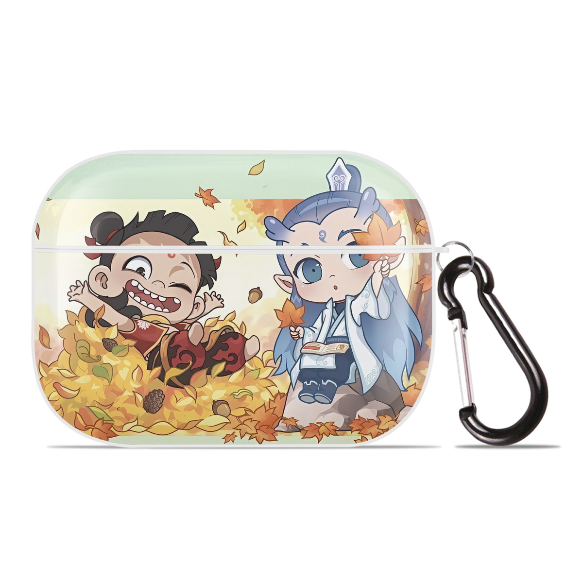 （画像用） Ne Zha 2 ナタ 魔童の大暴れ 【AirPods Pro用】ハードシェル保護ケース 耐衝撃・防指紋・カラビナ付き商品仕様