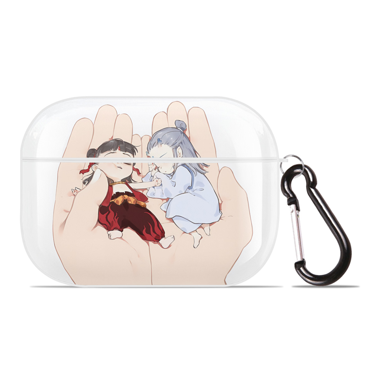 （画像用） Ne Zha 2 ナタ 魔童の大暴れ 【AirPods Pro用】ハードシェル保護ケース 耐衝撃・防指紋・カラビナ付き商品仕様