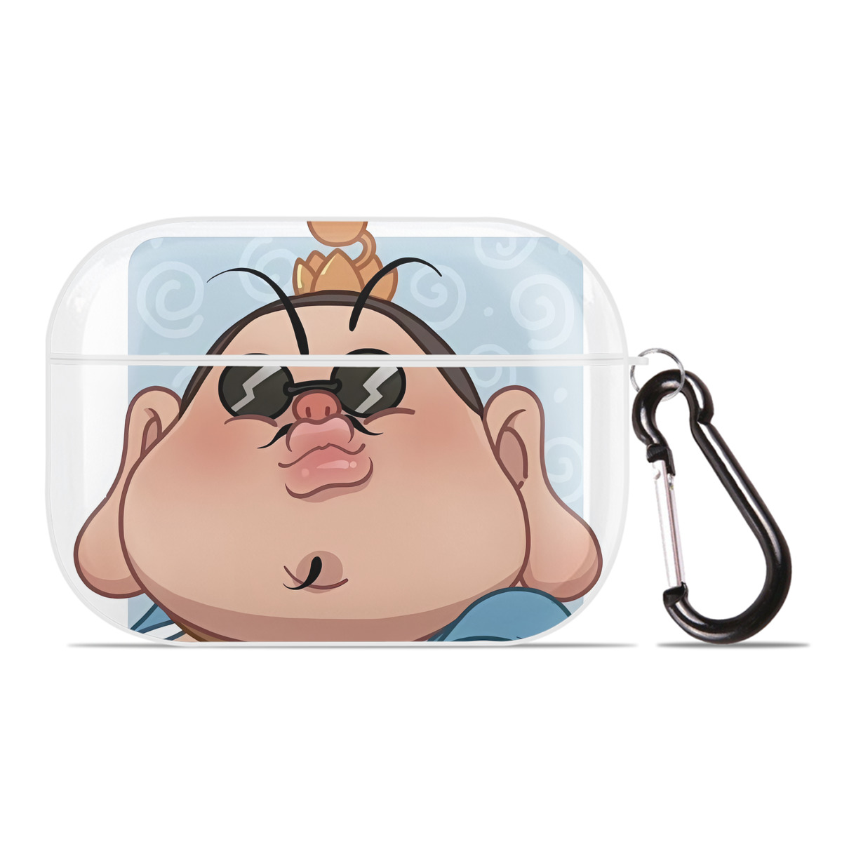 （画像用） Ne Zha 2 ナタ 魔童の大暴れ 【AirPods Pro用】ハードシェル保護ケース 耐衝撃・防指紋・カラビナ付き商品仕様