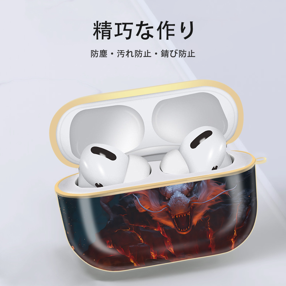 Ne Zha 2 ナタ 魔童の大暴れ 【AirPods Pro用】ハードシェル保護ケース｜耐衝撃・防指紋・カラビナ付き商品仕様