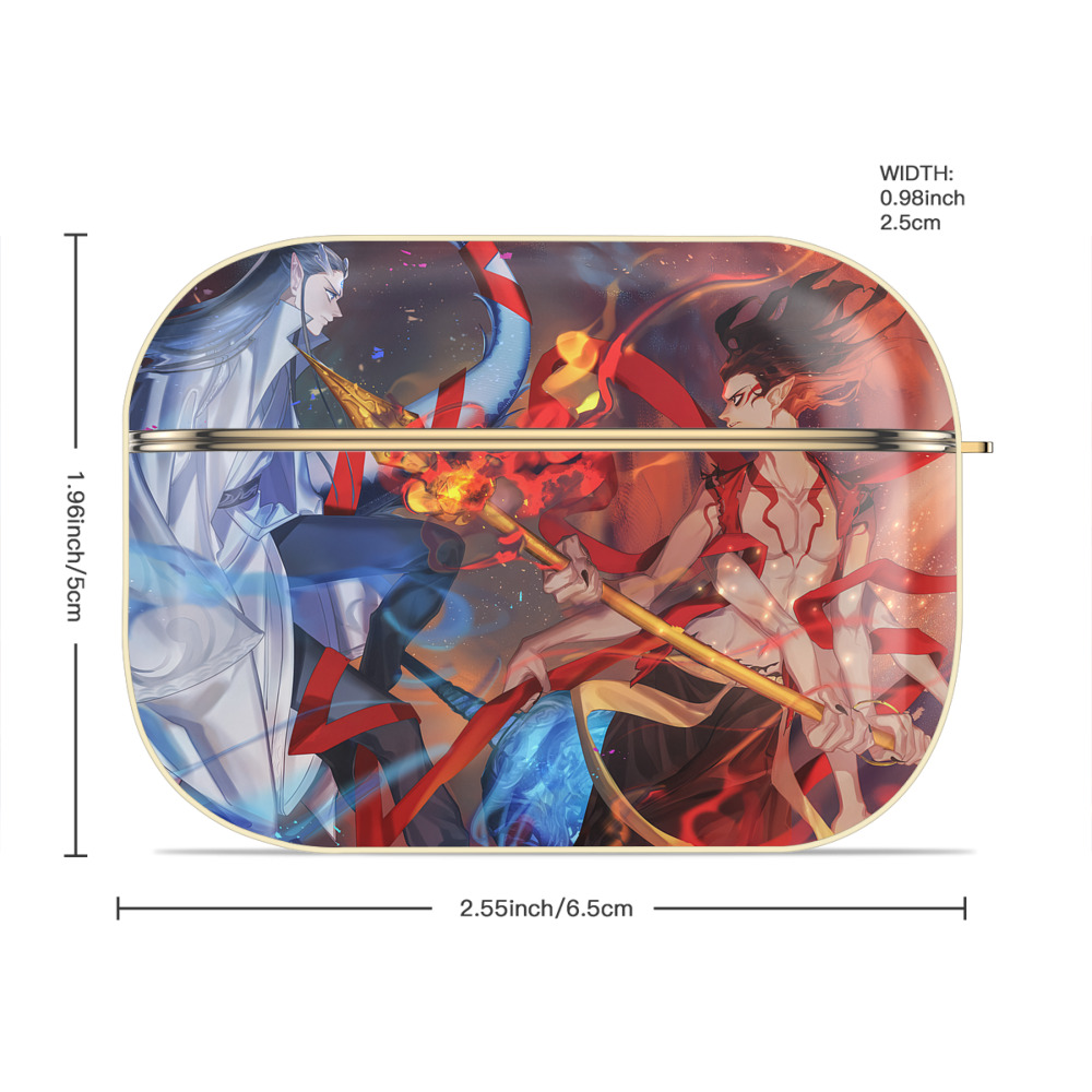 Ne Zha 2 ナタ 魔童の大暴れ 【AirPods Pro用】ハードシェル保護ケース｜耐衝撃・防指紋・カラビナ付き商品仕様
