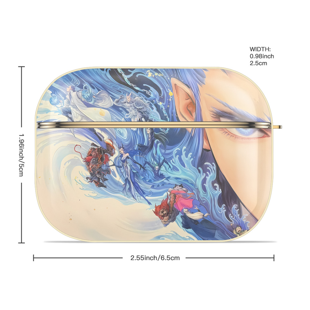 Ne Zha 2 ナタ 魔童の大暴れ 【AirPods Pro用】ハードシェル保護ケース｜耐衝撃・防指紋・カラビナ付き商品仕様