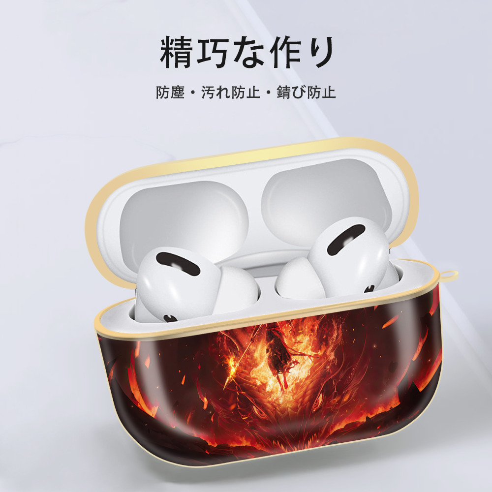 Ne Zha 2 ナタ 魔童の大暴れ 【AirPods Pro用】ハードシェル保護ケース｜耐衝撃・防指紋・カラビナ付き商品仕様