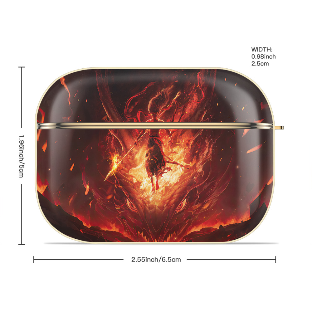 Ne Zha 2 ナタ 魔童の大暴れ 【AirPods Pro用】ハードシェル保護ケース｜耐衝撃・防指紋・カラビナ付き商品仕様