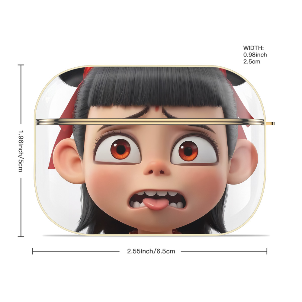 Ne Zha 2 ナタ 魔童の大暴れ 【AirPods Pro用】ハードシェル保護ケース｜耐衝撃・防指紋・カラビナ付き商品仕様