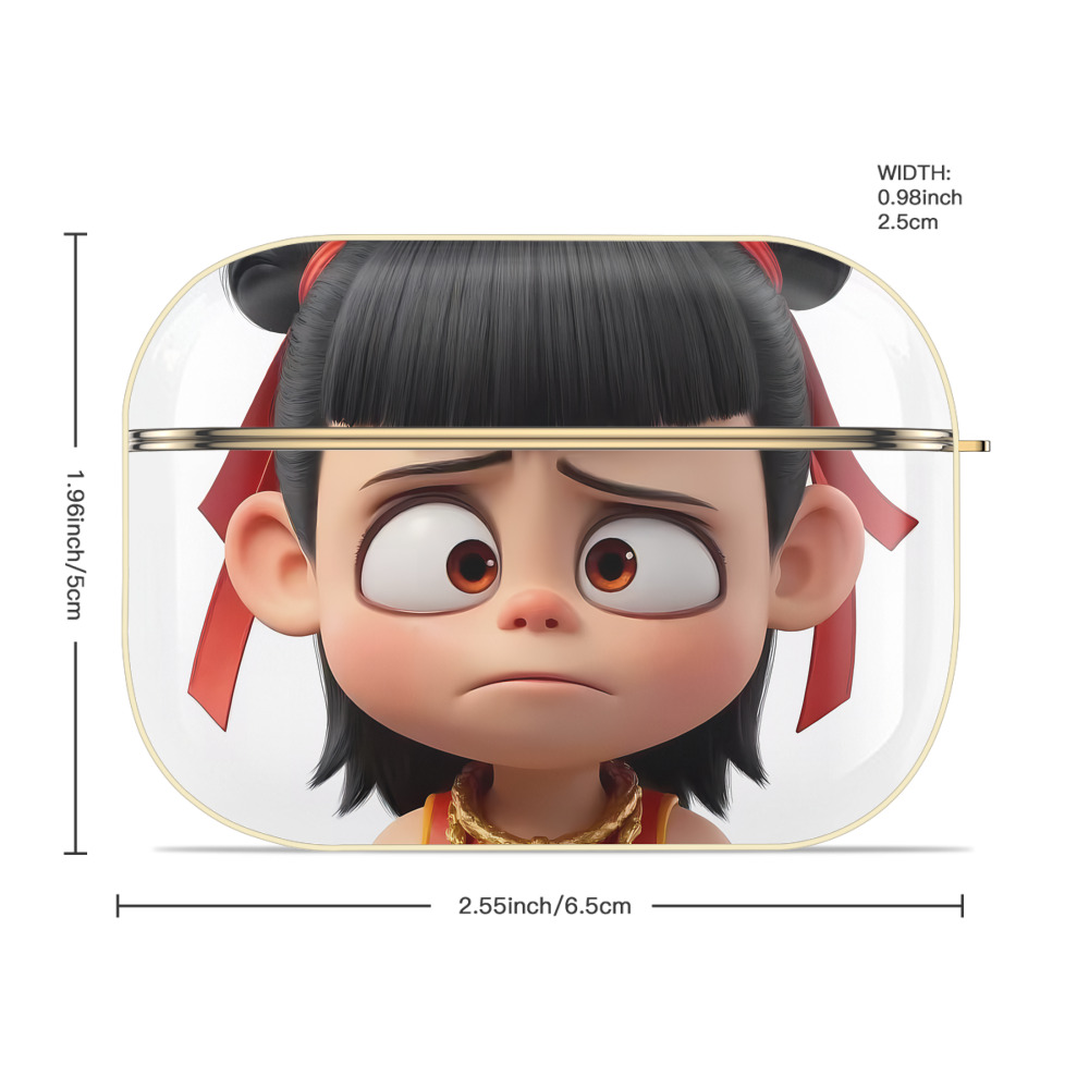 Ne Zha 2 ナタ 魔童の大暴れ 【AirPods Pro用】ハードシェル保護ケース｜耐衝撃・防指紋・カラビナ付き商品仕様