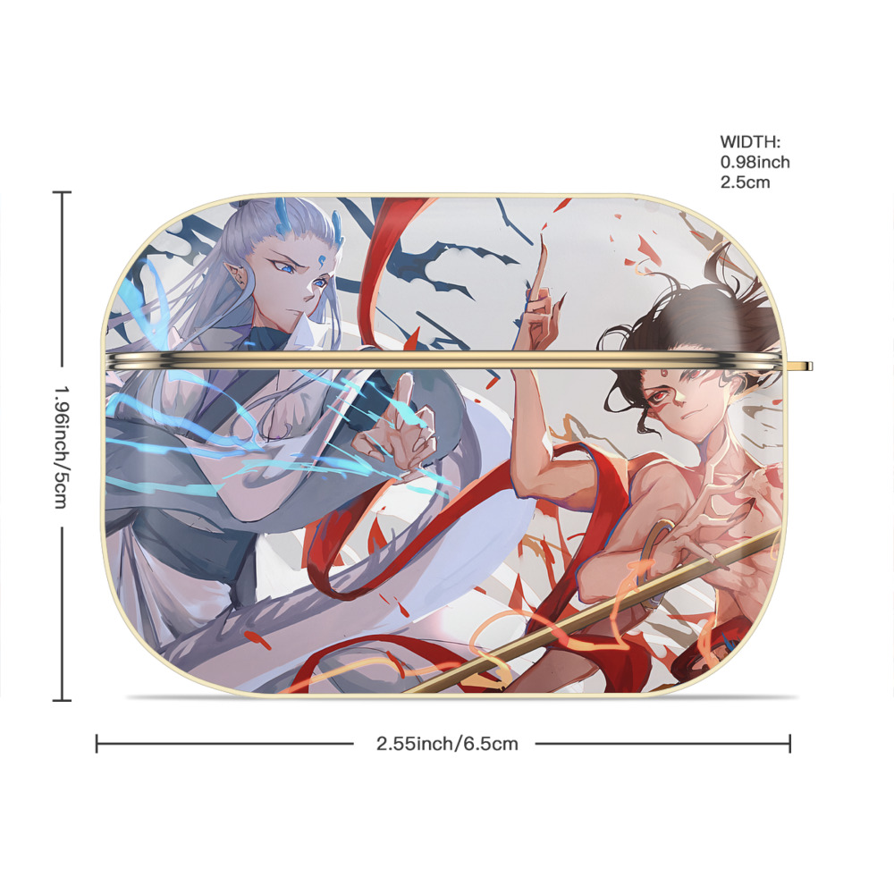 Ne Zha 2 ナタ 魔童の大暴れ 【AirPods Pro用】ハードシェル保護ケース｜耐衝撃・防指紋・カラビナ付き商品仕様