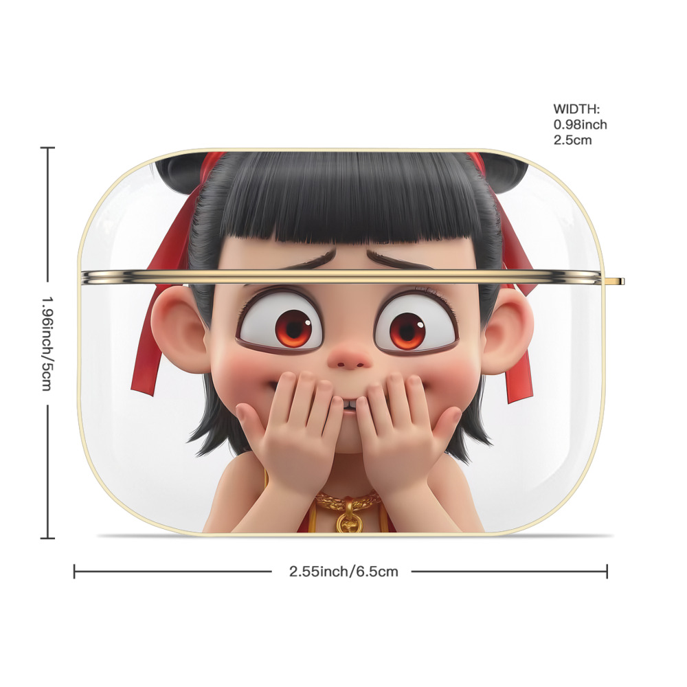 Ne Zha 2 ナタ 魔童の大暴れ 【AirPods Pro用】ハードシェル保護ケース｜耐衝撃・防指紋・カラビナ付き商品仕様