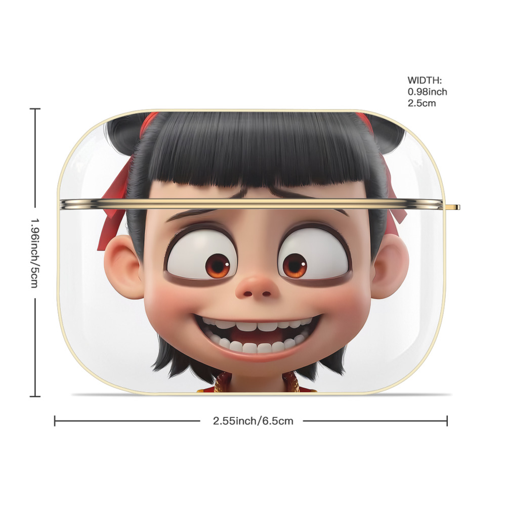 Ne Zha 2 ナタ 魔童の大暴れ 【AirPods Pro用】ハードシェル保護ケース｜耐衝撃・防指紋・カラビナ付き商品仕様
