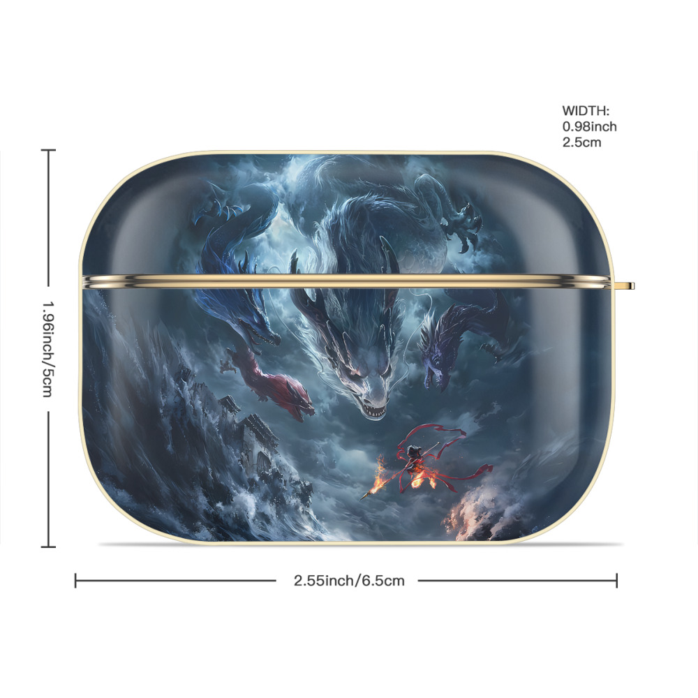 Ne Zha 2 ナタ 魔童の大暴れ 【AirPods Pro用】ハードシェル保護ケース｜耐衝撃・防指紋・カラビナ付き商品仕様